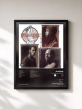 #noir Blunted On Reality de Fugees en lámina enmarcada, marco negro, impresa y enmarcada en Francia