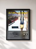#noir Tableau de l'album "it's a big world out there (and i am scared)" de Kurt Vile, cadre noir, imprimé et encadré en France