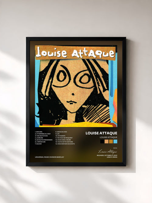 Louise Attaque · Louise Attaque — Affiche encadrée