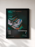 #noir Tableau de l'album Honest (Remixes) de The Chainsmokers, cadre noir, imprimé et encadré en France