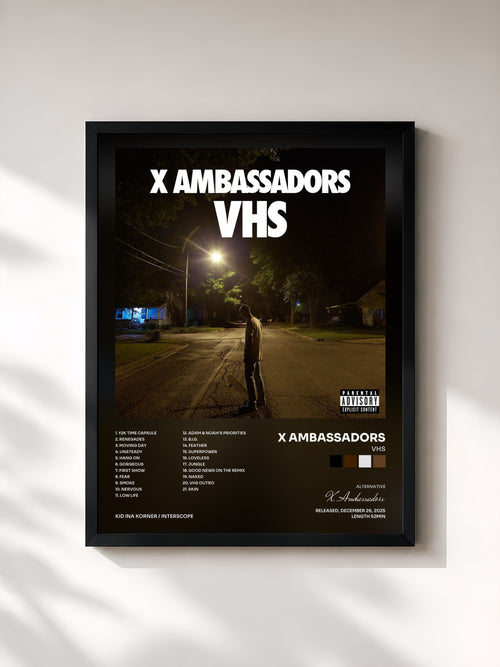 X Ambassadors · VHS — Gerahmter Kunstdruck