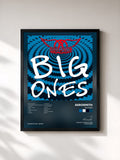 #noir Big Ones de Aerosmith en lámina enmarcada, marco negro, impresa y enmarcada en Francia