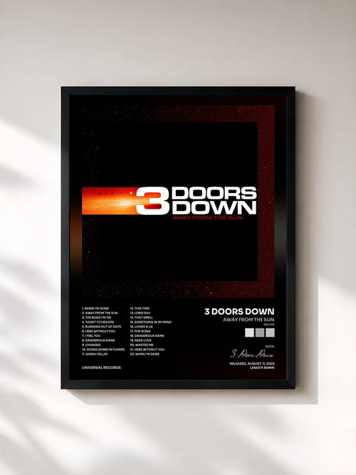 3 Doors Down · Away From The Sun (Deluxe) — Lámina enmarcada
