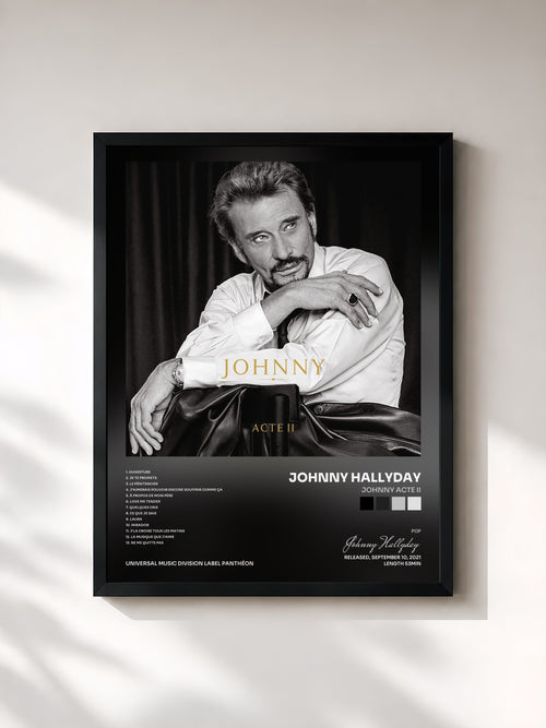 Johnny Hallyday · Johnny Acte II — Framed art print