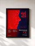 #noir A Girl Is a Gun (Music from the Original Series) von Sébastien Tellier als gerahmter Kunstdruck, schwarzer Rahmen, gedruckt und gerahmt in Frankreich