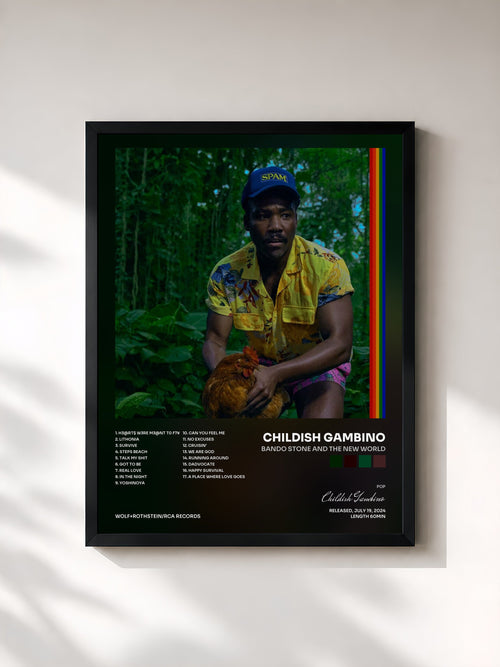 Childish Gambino · Bando Stone and The New World — Lámina enmarcada