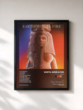 #noir Tableau de l'album Raise! de Earth, Wind & Fire, cadre noir, imprimé et encadré en France