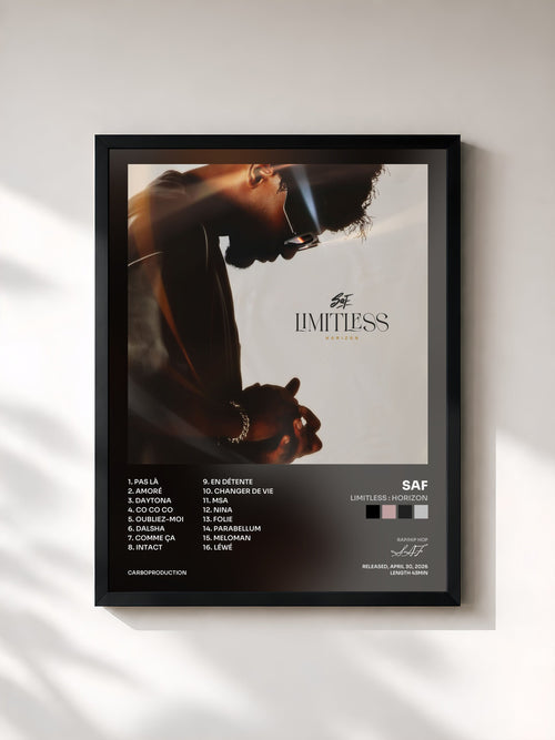 SAF · LIMITLESS : HORIZON — Framed art print