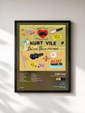 #noir Tableau de l'album Wakin On A Pretty Daze (Deluxe Daze Post Haze) de Kurt Vile, cadre noir, imprimé et encadré en France