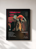 #noir Let's Get It On di Marvin Gaye in stampa incorniciata, cornice nera, stampata e incorniciata in Francia