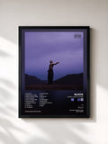 #noir Since I Have A Lover by 6lack as a framed art print, black frame, printed and framed in France