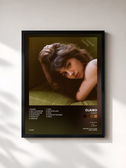Clairo · Charm — Affiche encadrée