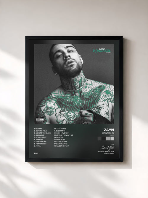 ZAYN · KONNAKOL (Deluxe) — Affiche encadrée