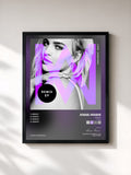 #noir Tableau de l'album Heavy (Remixes) de Anne-Marie, cadre noir, imprimé et encadré en France