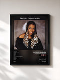 #noir Tableau de l'album Straight From The Heart de Patrice Rushen, cadre noir, imprimé et encadré en France