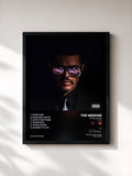 #noir Tableau de l'album After Hours (Remixes) de The Weeknd, cadre noir, imprimé et encadré en France