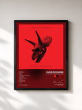 #noir The Devil Put Dinosaurs Here by Alice in Chains as a framed art print, black frame, printed and framed in France
