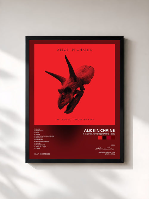 Alice in Chains · The Devil Put Dinosaurs Here — Lámina enmarcada