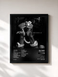 #noir Tableau de l'album True 2 Myself de Lil Tjay, cadre noir, imprimé et encadré en France