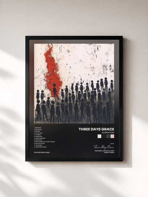 Three Days Grace · Alienation — Framed art print