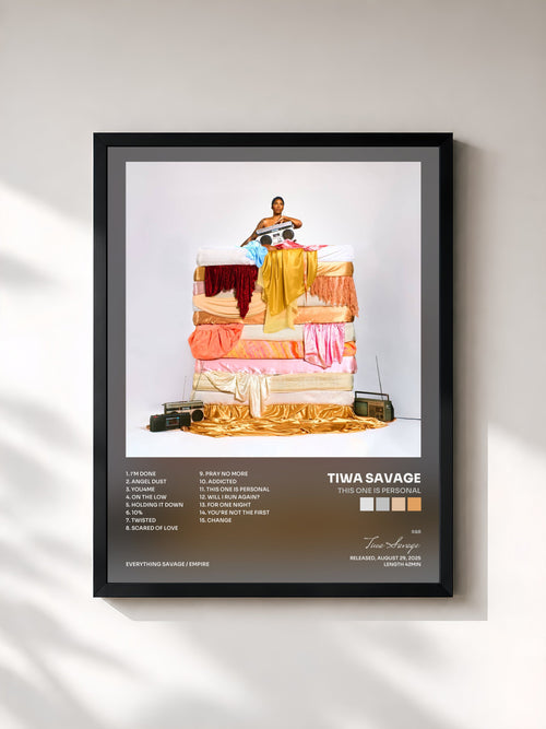 Tiwa Savage · This One Is Personal — Affiche encadrée