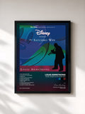 #noir Tableau de l'album Disney Songs The Satchmo Way de Louis Armstrong, cadre noir, imprimé et encadré en France