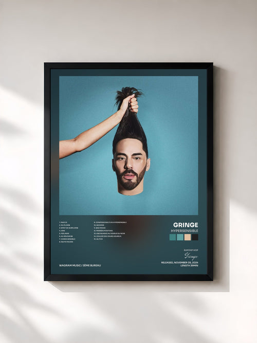 Gringe · Hypersensible — Affiche encadrée