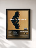 #noir PARTYMOBILE von PARTYNEXTDOOR als gerahmter Kunstdruck, schwarzer Rahmen, gedruckt und gerahmt in Frankreich