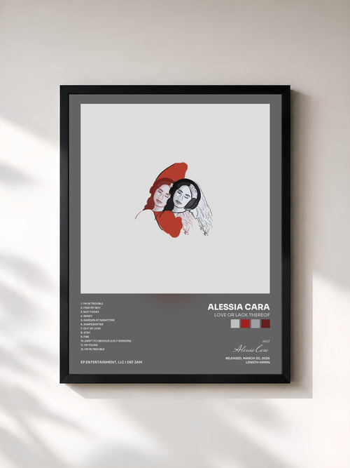 Alessia Cara · Love or Lack Thereof — Gerahmter Kunstdruck