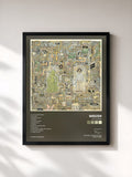 #noir OK Human von Weezer als gerahmter Kunstdruck, schwarzer Rahmen, gedruckt und gerahmt in Frankreich