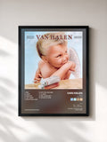#noir 1984 (Remastered) by Van Halen as a framed art print, black frame, printed and framed in France