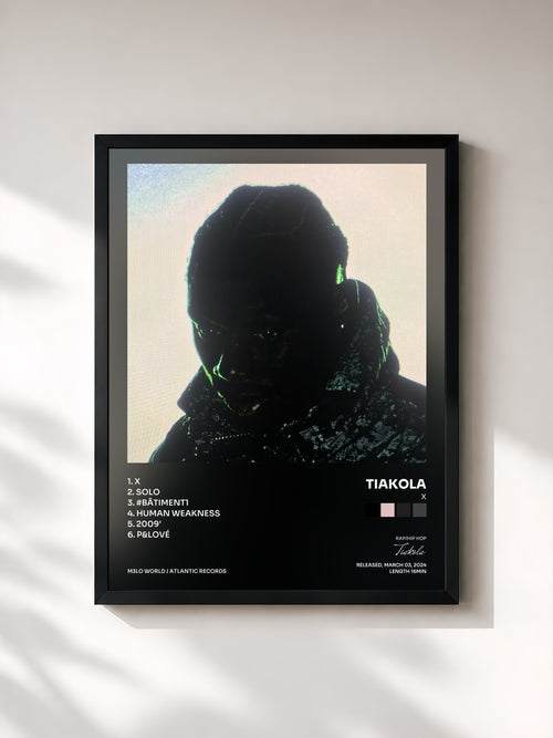 Tiakola · X — Affiche encadrée