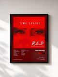 #noir R.E.D by Tiwa Savage as a framed art print, black frame, printed and framed in France