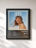 #noir Tableau de l'album 1989 (Taylor's Version) (Deluxe) de Taylor Swift, cadre noir, imprimé et encadré en France