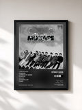 #noir Tableau de l'album Mixtape de Stray Kids, cadre noir, imprimé et encadré en France