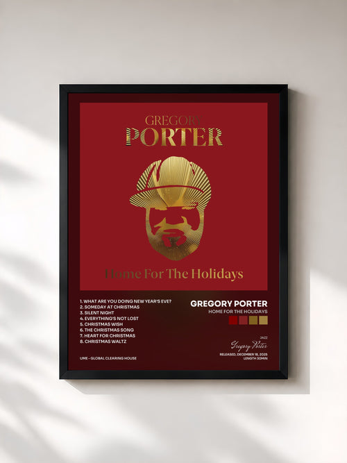 Gregory Porter · Home For The Holidays — Framed art print