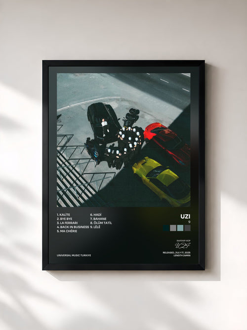 UZI · 9 — Stampa incorniciata