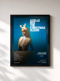 #noir Tableau de l'album The Christmas Album de Axelle Red, cadre noir, imprimé et encadré en France