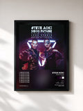 #noir Tableau de l'album Neon Future (Remixes) de Steve Aoki, cadre noir, imprimé et encadré en France