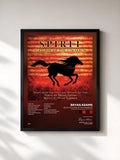 #noir Tableau de l'album Spirit: Stallion Of The Cimarron (Music From The Original Motion Picture) de Bryan Adams, cadre noir, imprimé et encadré en France