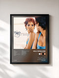 #noir Tableau de l'album Simply Deep de Kelly Rowland, cadre noir, imprimé et encadré en France