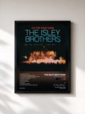 #noir Go for Your Guns di The Isley Brothers in stampa incorniciata, cornice nera, stampata e incorniciata in Francia