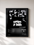 #noir Tableau de l'album Stakes Is High de De La Soul, cadre noir, imprimé et encadré en France
