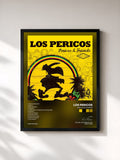 #noir Tableau de l'album Pericos & Friends de Los Pericos, cadre noir, imprimé et encadré en France