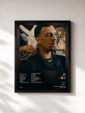 #noir Tableau de l'album YAMINE de YL, cadre noir, imprimé et encadré en France