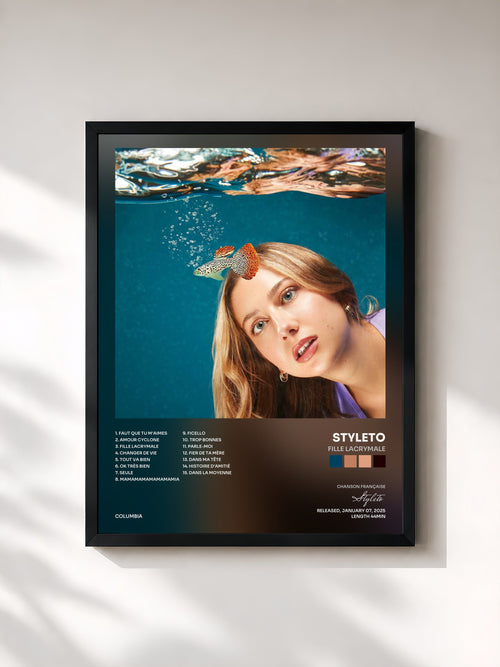 Styleto · Fille lacrymale — Affiche encadrée