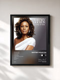 #noir I Look To You di Whitney Houston in stampa incorniciata, cornice nera, stampata e incorniciata in Francia
