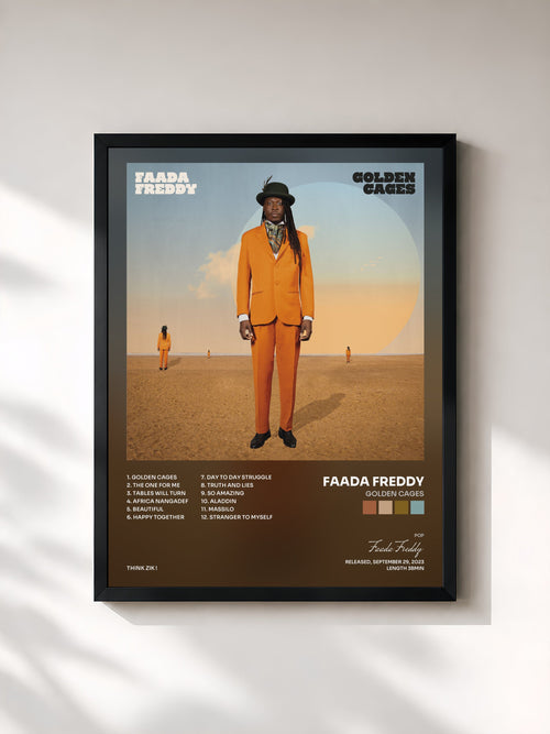 Faada Freddy · Golden Cages — Stampa incorniciata
