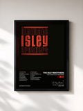 #noir The Ultimate Isley Brothers di The Isley Brothers in stampa incorniciata, cornice nera, stampata e incorniciata in Francia