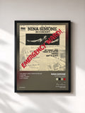 #noir Tableau de l'album Emergency Ward (Expanded Edition) de Nina Simone, cadre noir, imprimé et encadré en France